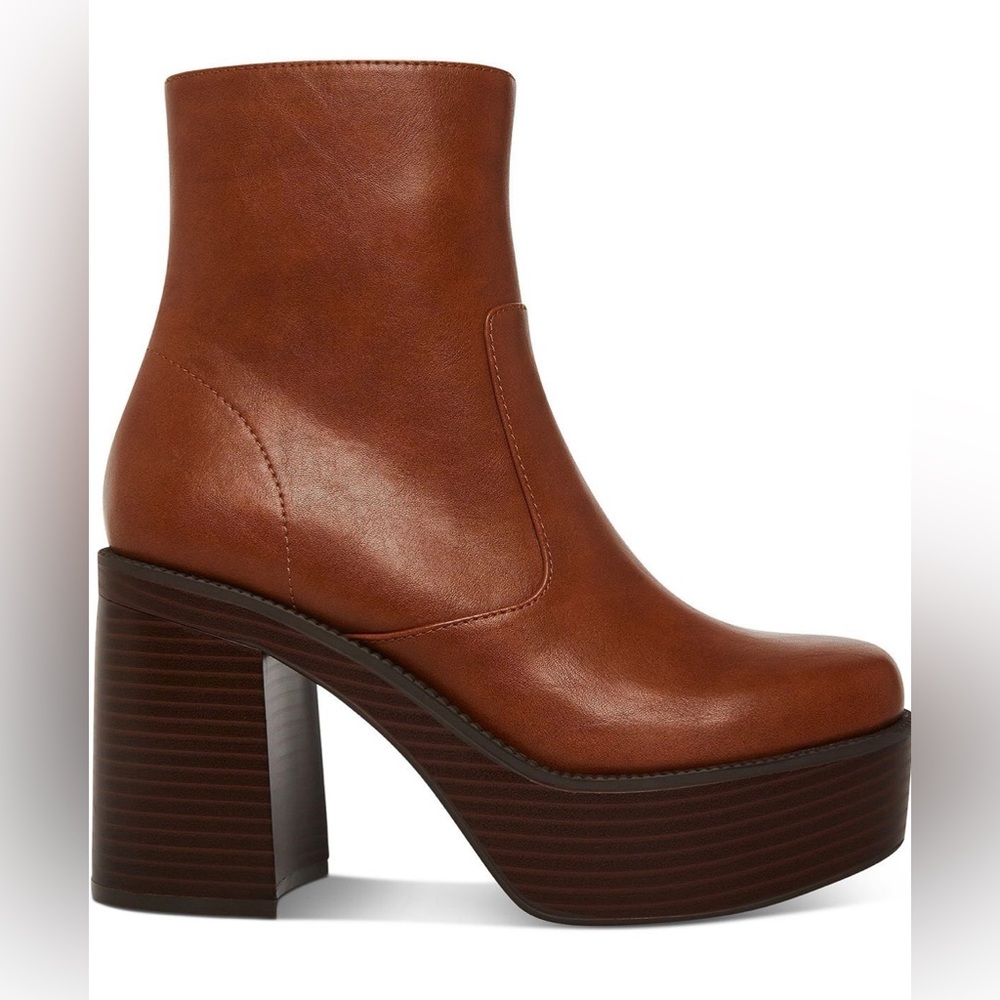 Steve Madden Grace Cognac Platform Boot